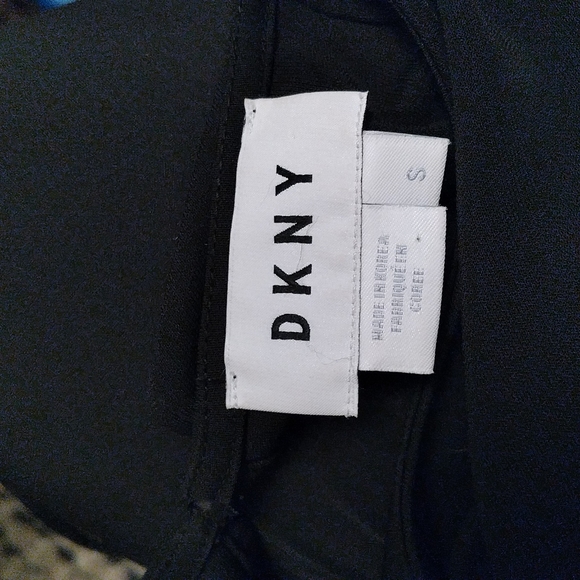 VINTAGE DKNY Black Cape Effect Maxi Dress w/Open Keyhole Back - Picture 7 of 9